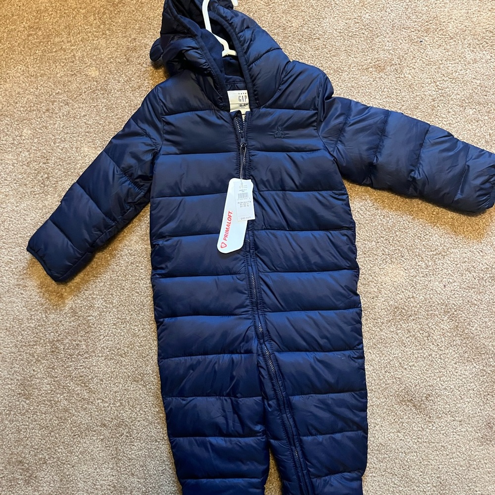 GAP Navy Blue Puffer Snowsuit